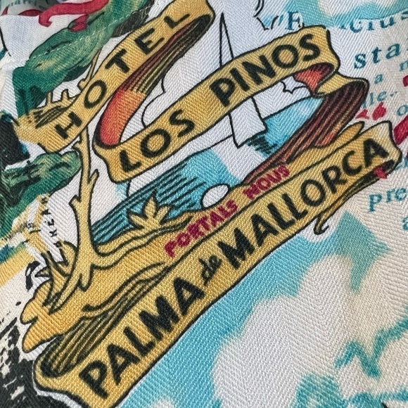 Caribbean Pineapple Men’s Hawaiian Maxwell Silk Blend Button Down Shirt, Large - Picture 5 of 9